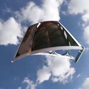 2.5mm/5.0mm Clear Bronze DIY Polycarbonate PC Window Awning Canopy with PP or