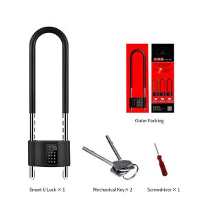 TTlock / Tuya App Stainless Steel Bicycle Lock Fingeperprint U Lock -GL-P2