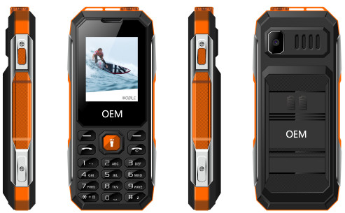 Quality Original factory rugged phone A11 with Dual SIM and Super Flashlight CPU:SC6533G mobile phone wholesale