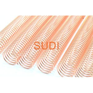 China Rose Gold P5:1 3/8  Metal Spiral Binding Coils on sale
