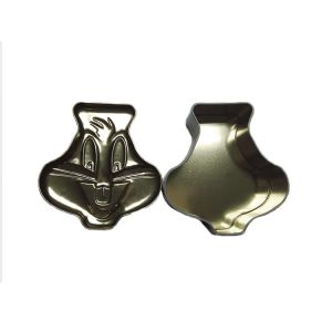 Irregular Shape Biscuit Gift Box , Customized Logo Biscuit Metal Box