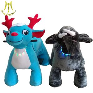 Hansel plush animal scooter and lead acid battery animal ride with coin operated