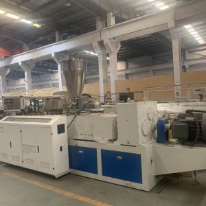 Customized 700mm Pvc Profile Panel Machine With Double Screw