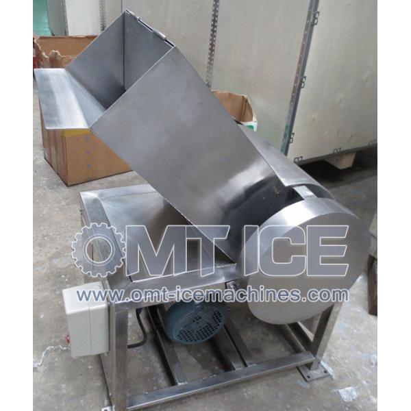 Electric Stainless Steel Ice Crushing Machine for Round Ice Block 10-100ton/24hrs Performance