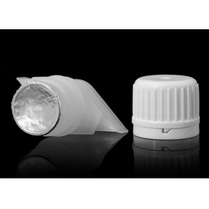China 16mm Plastic Spout Caps Nozzle With Protection Easy Peelable Aluminum Foil Seal Liner on sale