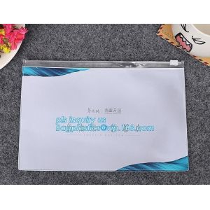 Zipper Slider Clear Pvc Bag For toothbrush bag, Stationery Ruler Set Packaging