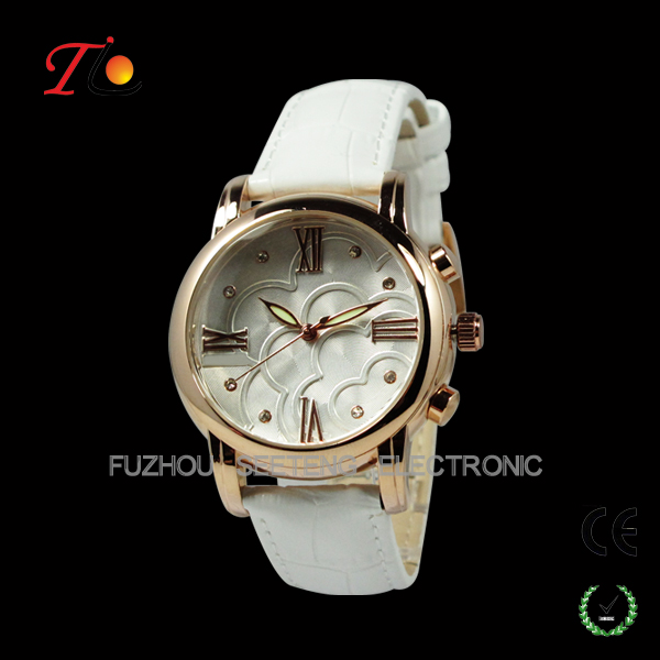 Beautiful and elegant gold lady diamond watch with all normal colors