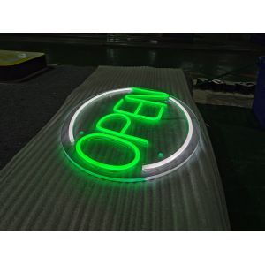 Manufacturer customization hanging business neon store led open sign