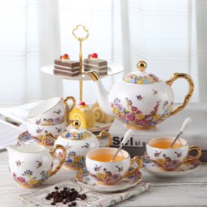 220cc Amorous Smooth Modeling English Bone China Tea Cups