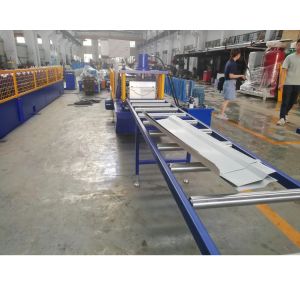 Automatic Customized 0.8mm PPGI Aluminium Roof Gutter Profile Making Machine