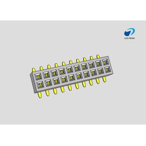 China Female header, PCB Mount Receptacle, Vertical, Board-to-Board, 2X10 Position, 1.27mm Pitch, Shrouded, Gold Flash, SMD on sale