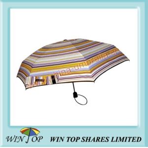 Cheap 21&quot; 3 Folding Full Auto Printed Umbrella for sale