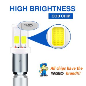 2400lm 50000 Hours H4 HS1 BA20D H6 P15D H6M 4 COB Ceramic LED Head Light Fog