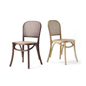 Depth 49cm Height 87cm Rattan Dining Table Chairs , Stacking Rattan Garden