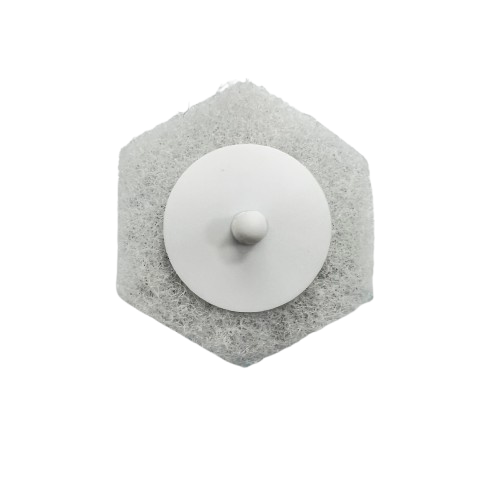 Disposable toilet brush replacement heads, large quantities, with built-in