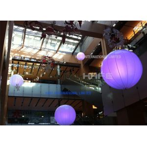 LED DMX512 Illumination Inflatable Lighting Moon Balloon Hanging Use
