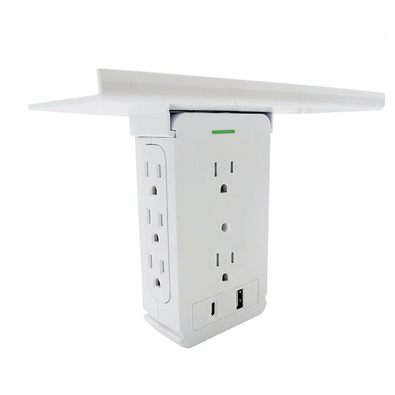 Quality Wall Power Socket with Surge Protector ETL cETL Passed 8 Outlets Type A Typa C wholesale