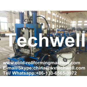 Steel CZ Shaped Purlin Roll Forming Machine with 16 Main Rollers Forming