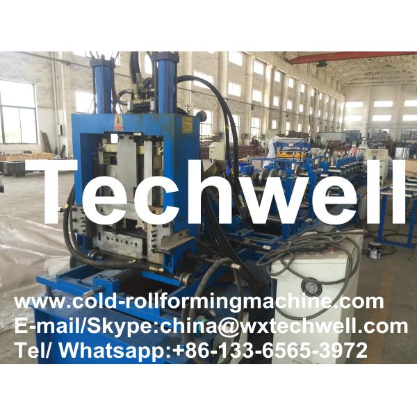 Steel CZ Shaped Purlin Roll Forming Machine with 16 Main Rollers Forming
