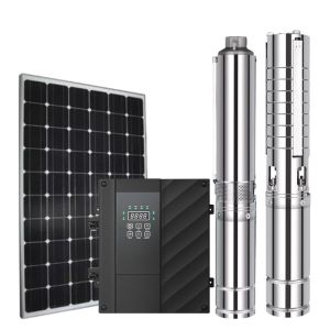 3 Inch Solar Deep Well Submersible Pumps With MPPT Controller Float Switch Kits
