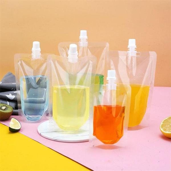 Premade Spout Bag Juice Milk Jelly Liquid Packaging Stand Up Pouch