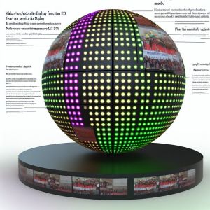 Video/Text/Image Display Function Sphere Screen LED Front Service Maintenance