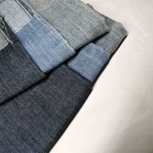 Thick 100% Cotton With Cross Slub Denim Fabric For Jeans 21s Combed Yarn