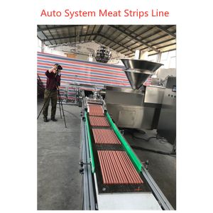 China Automatic Pet chewing Auto Meat Strips Dog Treats Processing Line on sale