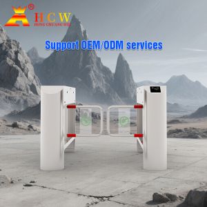 HCW Low Noise Stainless Steel Turnstiles Swing Gate IP68 With Shock Absorber