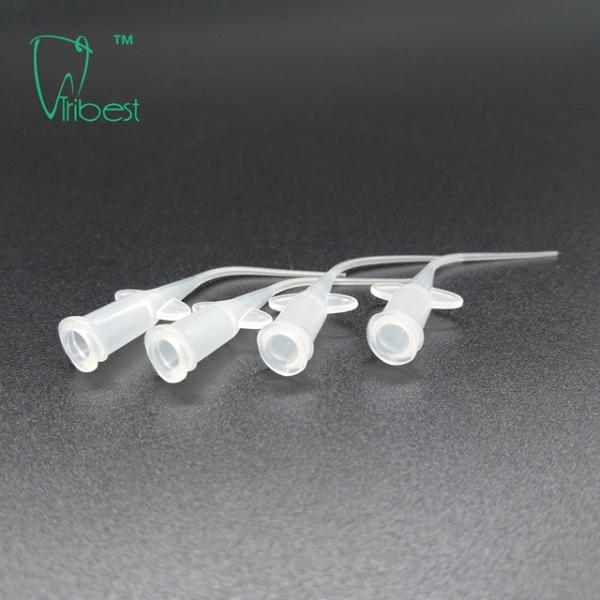 0.25mm Plastic Dental Needles Capillary Tip Long Curved