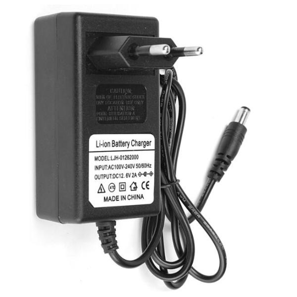 12.6V 2A Li-ion battery charger,ac dc power adapter for battery pack,black color