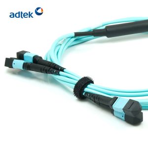 MTP-MTP OM3 /OM4 24/48 Fibers 3M PVC/LSZH Aqua Trunk cable /Hybrid Cable