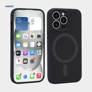 Magnetic Real Liquid Silicone Magsafe Phone Case Shockproof For IPhone 14 15 16