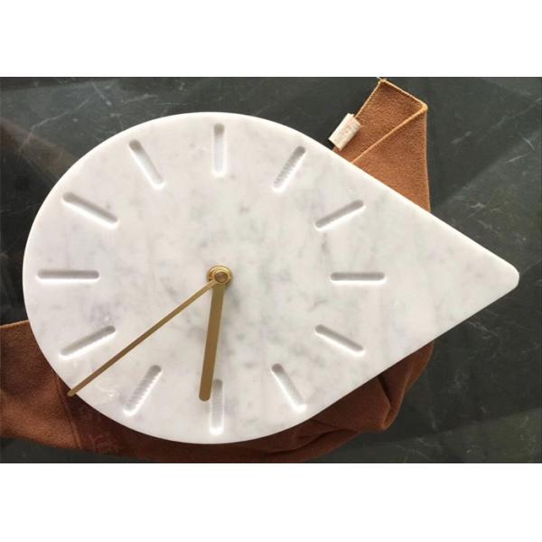 Quality Customized Shape Natural Stone Crafts For Decorative Marble Stone Clock wholesale