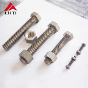 Gr2 Gr5 Titanium Bolts Nuts , M8 M10 M12 Anodizing Titanium Hex Head Bolts