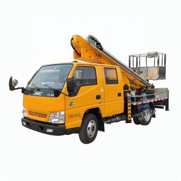 J MC 4*2 Lifting Machine Double Row Mobile Elevating Platform Truck Aerial Work