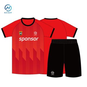customized kid soccer jersey set with professional design and polyester fabric