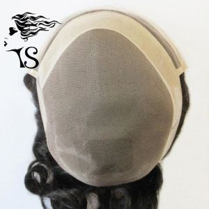 Men's Non Surgical Toupee Hair Replacement System , Human Hair Mono Topper