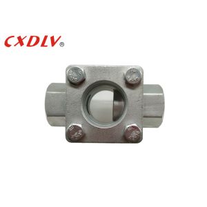 Plain Threaded 3/4" Flow Indicator PN16 Flanged Sight Glass