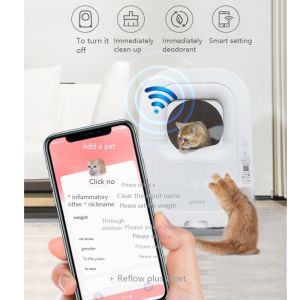 App Control 12V Automatic Intelligent Wifi Smart Self Cleaning Cat Litter Box