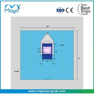 Surgical Neuro Drape with Fluid Collection Pouch, 100 x 95, Sterile