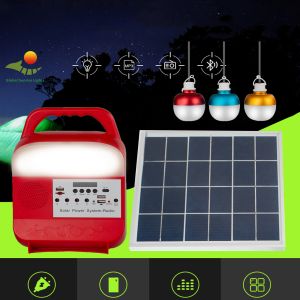 3PCS Led Bulbs Portable Solar Camping Lights
