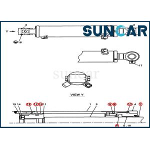 CX27B CX31B CX55BMSR Case PW01V00062R300 Swing/ Arm/ Bucket Cylinder Replacement