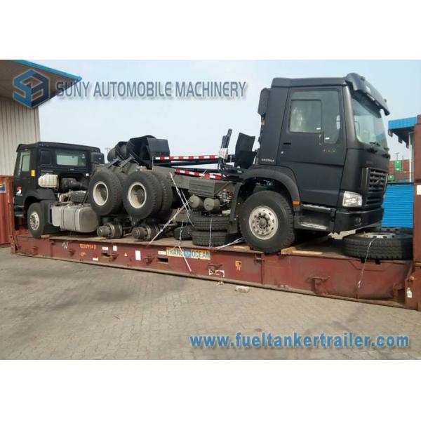 Black HOWO 6X4 Concrete Mixer Truck 7 Cubic Metre Drum Volume Mixing Capacity