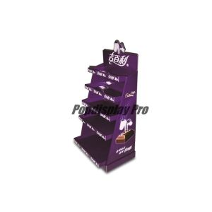 Purple Visual Merchandising Custom Cardboard POP Displays 5 Tier Cadbury Milk