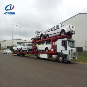 Double Deck Car Carrier Semi Trailer 14m x 2.5m with 12R22.5 Tyres