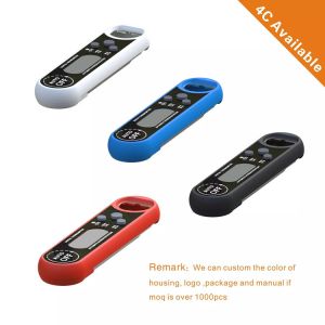 Auto Rotation Kitchen Instant Read Thermometer With Stainless Steel Probe