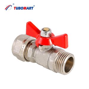 Cheap Brass Gas Mini Valve in Customized BSP/NPT Thread and Brass Color Nickel Plated for Gas Distribution System Reliability for sale