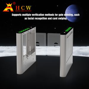 HCW Swing Barrier Turnstile Gate Waterproof Electronic Automatic High Security