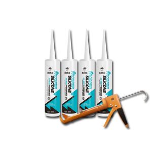 Moisture - Cured Black Neutral Silicone Sealant For Sealing Building Joints